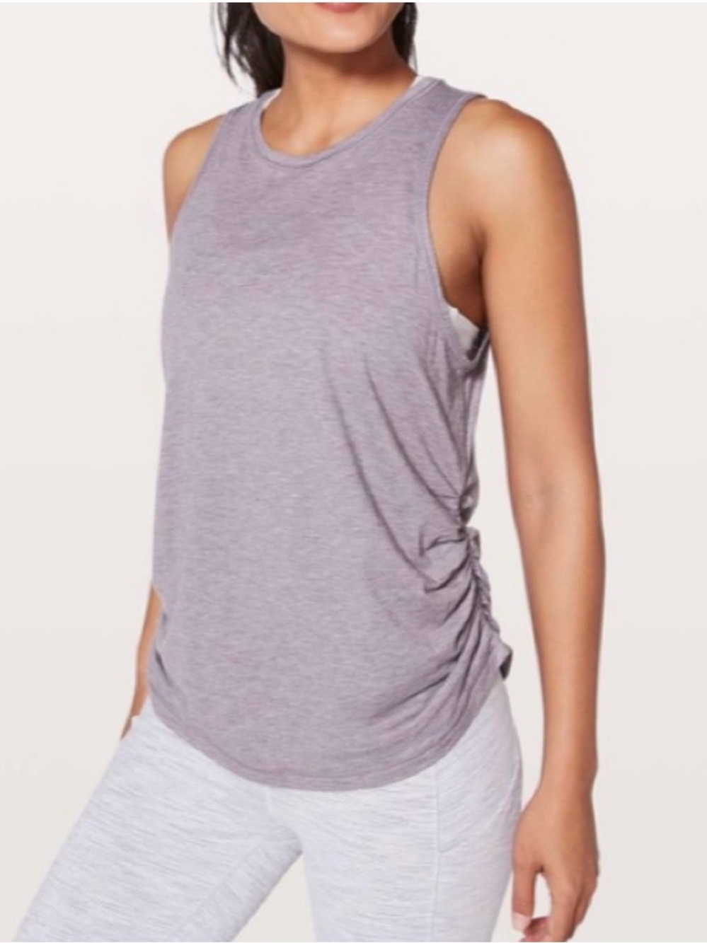 Lululemon Heathered Dusty Dawn Ripple Effect Tank